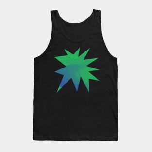 Retro Comic Burst Design Tank Top